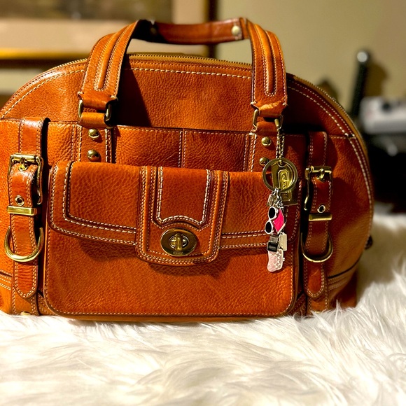 Coach Hamptons Miranda BrownRed Satchel Bag - Picture 5 of 5